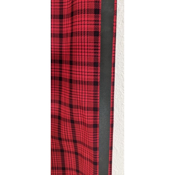 NEW! Wmn's ALO Occasion Buffalo Plaid Leggings in Scarlett Red w/Side Stripe M - Picture 9 of 16